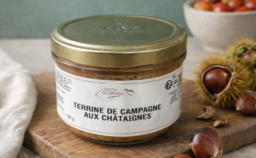 terrine de campagne aux châtaignes