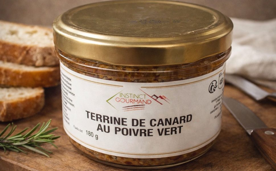 terrine de canard au poivre vert