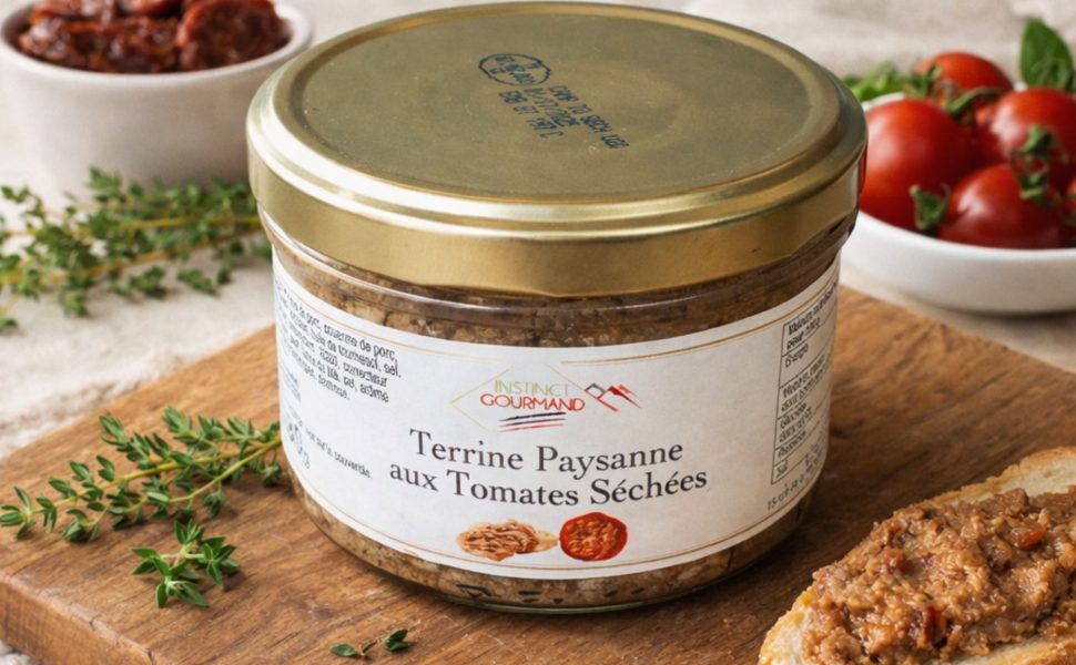 terrine paysanne aux tomates séchées